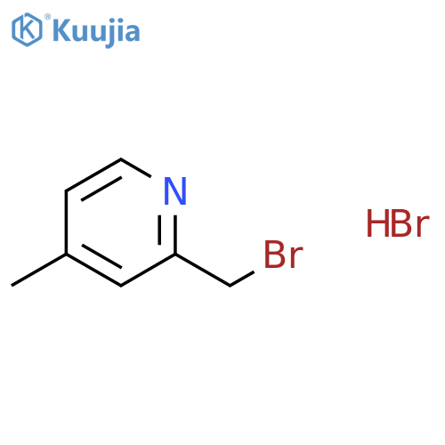 2-(Bromomethyl)-4-methylpyridine hydrobromide structure