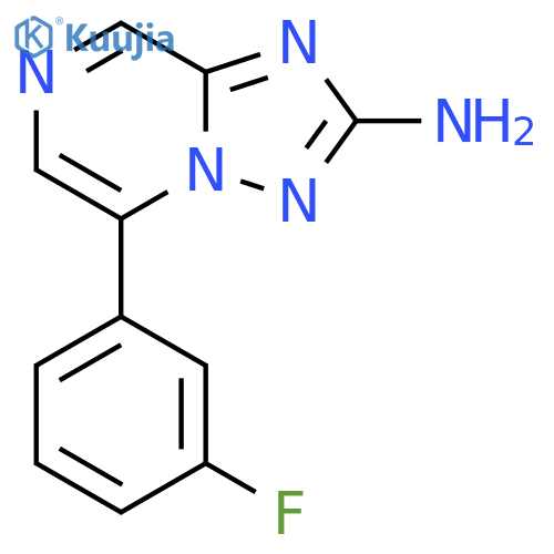 5-(3-Fluorophenyl)-[1,2,4]triazolo[1,5-a]pyrazin-2-amine structure