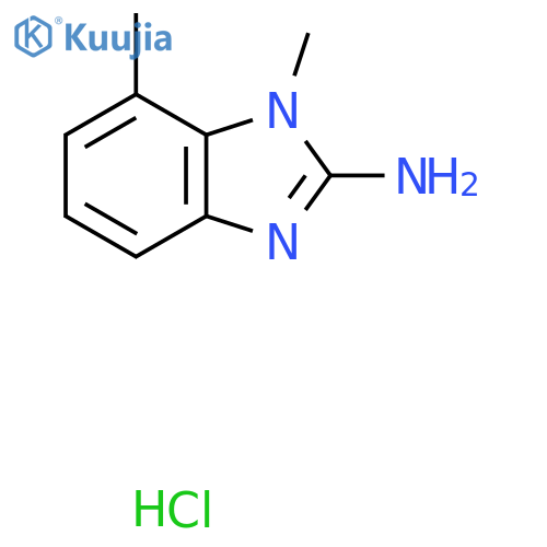 1,7-Dimethyl-1H-benzo[d]imidazol-2-amine hydrochloride structure
