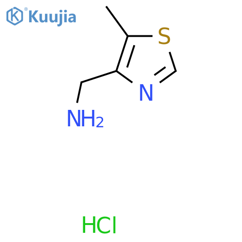 (5-methyl-1,3-thiazol-4-yl)methanamine hydrochloride structure