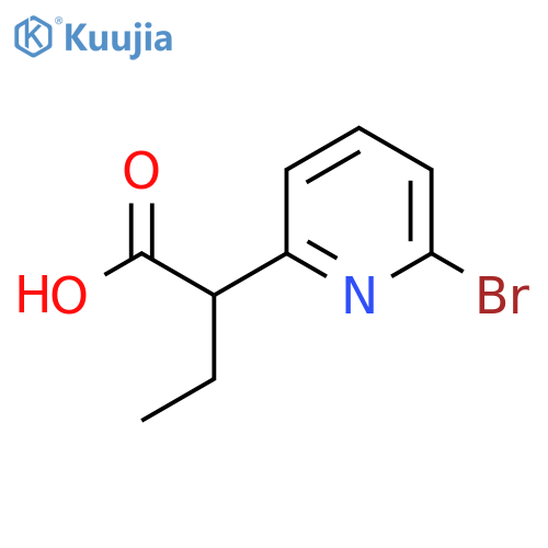 2-(6-Bromopyridin-2-yl)butanoic acid structure