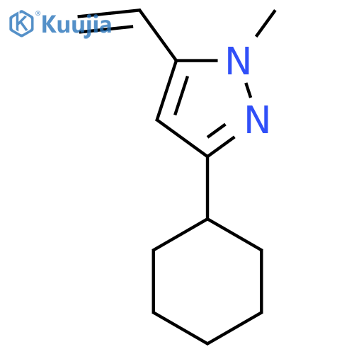 3-Cyclohexyl-1-methyl-5-vinyl-1H-pyrazole structure