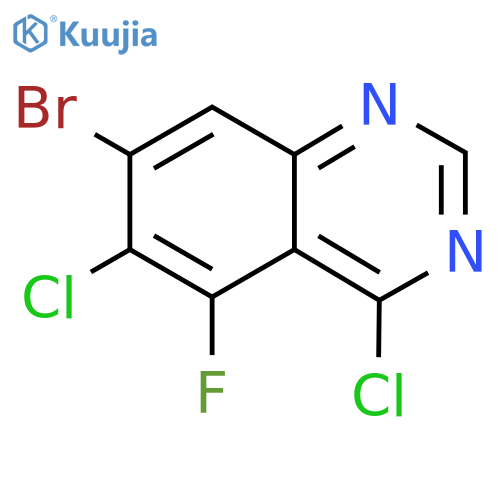 7-Bromo-4,6-dichloro-5-fluoroquinazoline structure