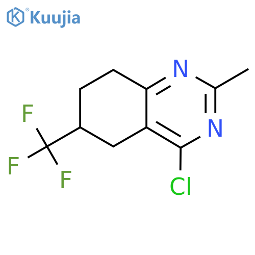 4-Chloro-2-methyl-6-(trifluoromethyl)-5,6,7,8-tetrahydroquinazoline structure
