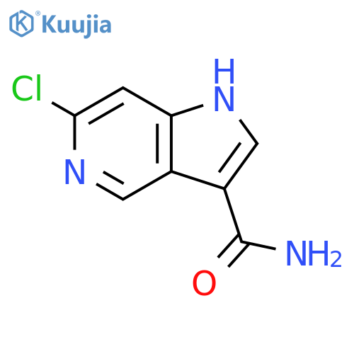 1H-Pyrrolo[3,2-c]pyridine-3-carboxamide, 6-chloro- structure