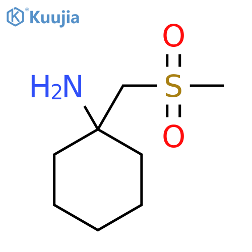 1-(methanesulfonylmethyl)cyclohexan-1-amine structure