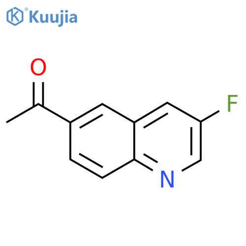 1-(3-fluoro-6-quinolyl)ethanone structure