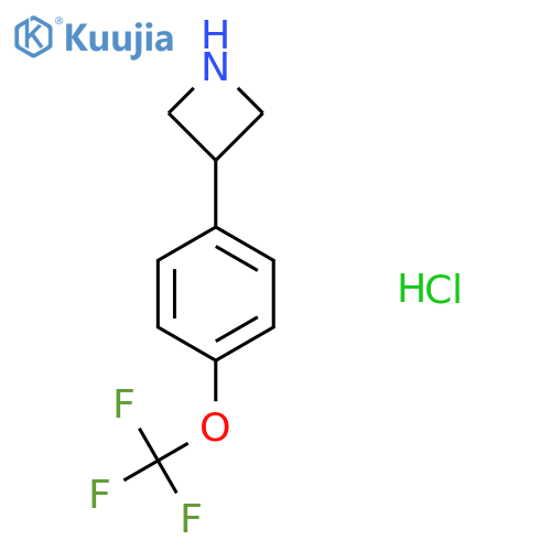 3-(4-(Trifluoromethoxy)phenyl)azetidine hydrochloride structure