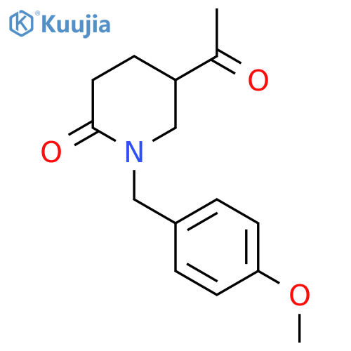 5-Acetyl-1-(4-methoxybenzyl)piperidin-2-one structure