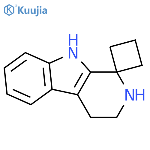 2',3',4',9'-Tetrahydrospiro[cyclobutane-1,1'-pyrido[3,4-b]indole] structure