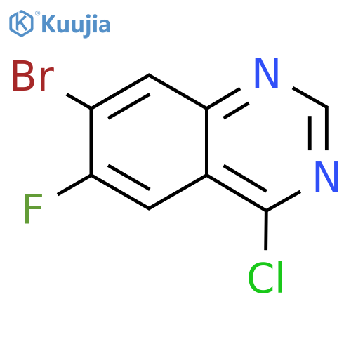 7-bromo-4-chloro-6-fluoro-quinazoline structure