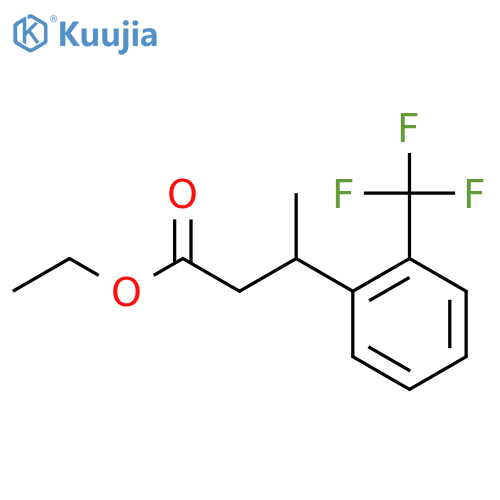 Ethyl 3-(2-(trifluoromethyl)phenyl)butanoate structure