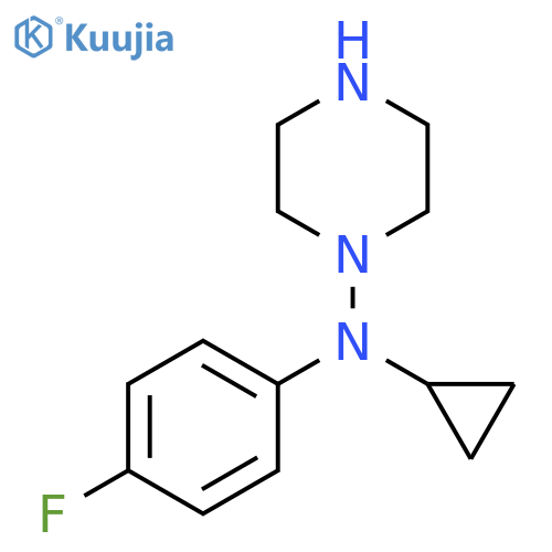 1-Piperazinamine, N-cyclopropyl-N-(4-fluorophenyl)- structure