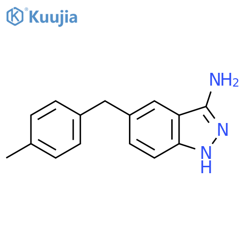 5-(4-Methylbenzyl)-1H-indazol-3-amine structure