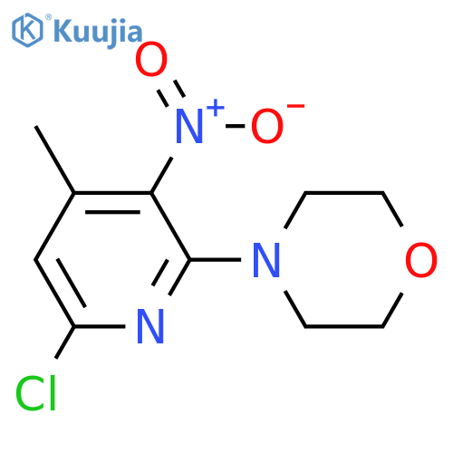Morpholine, 4-(6-chloro-4-methyl-3-nitro-2-pyridinyl)- structure