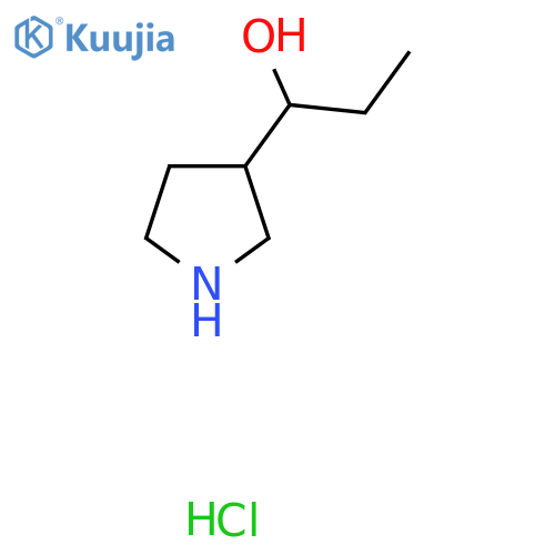 1-(Pyrrolidin-3-yl)propan-1-ol hydrochloride structure