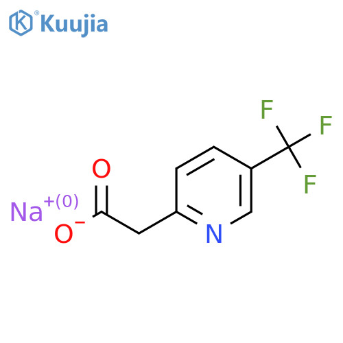 sodium 2-5-(trifluoromethyl)pyridin-2-ylacetate structure
