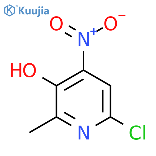 6-Chloro-2-methyl-4-nitropyridin-3-ol structure