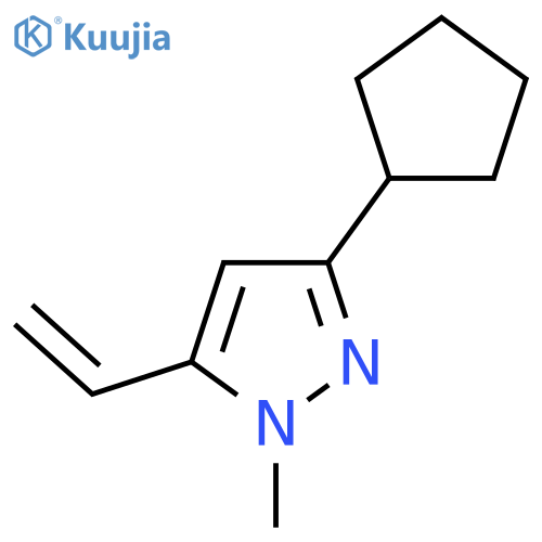 3-Cyclopentyl-1-methyl-5-vinyl-1H-pyrazole structure
