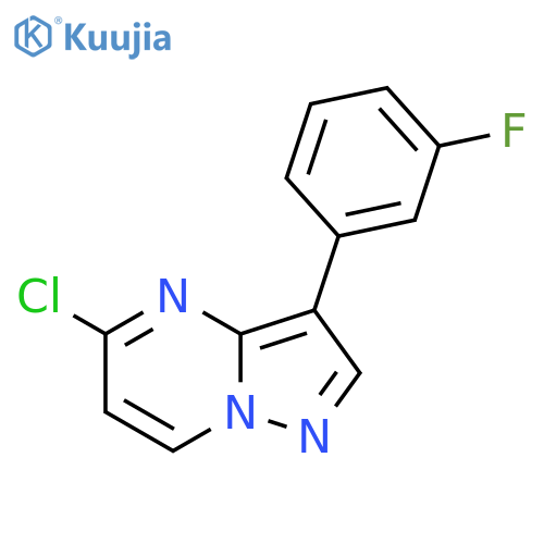 5-Chloro-3-(3-fluorophenyl)pyrazolo[1,5-a]pyrimidine structure