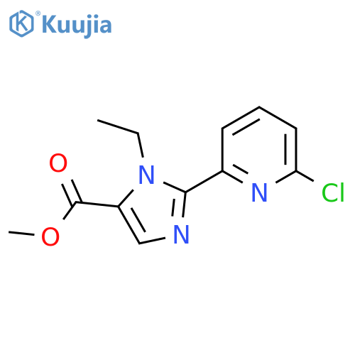 Methyl 2-(6-chloropyridin-2-yl)-1-ethyl-1H-imidazole-5-carboxylate structure
