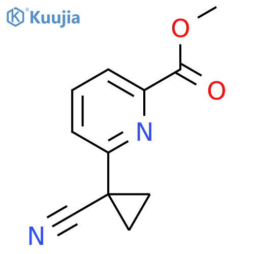Methyl 6-(1-cyanocyclopropyl)picolinate structure