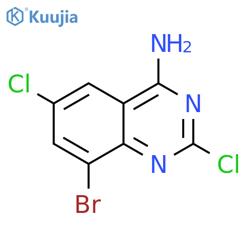 4-Quinazolinamine, 8-bromo-2,6-dichloro- structure
