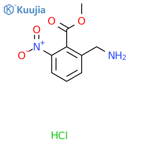 Methyl 2-(aminomethyl)-6-nitrobenzoate hydrochloride structure