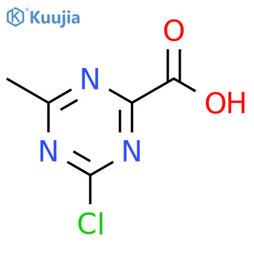 1,3,5-Triazine-2-carboxylic acid, 4-chloro-6-methyl- structure