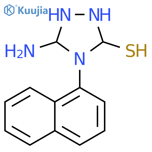 5-Amino-4-(naphthalen-1-yl)-1,2,4-triazolidine-3-thiol structure