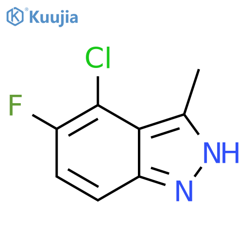 4-Chloro-5-fluoro-3-methyl-1H-indazole structure