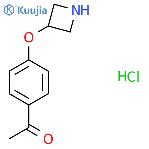 1-(4-(Azetidin-3-yloxy)phenyl)ethanone hydrochloride structure