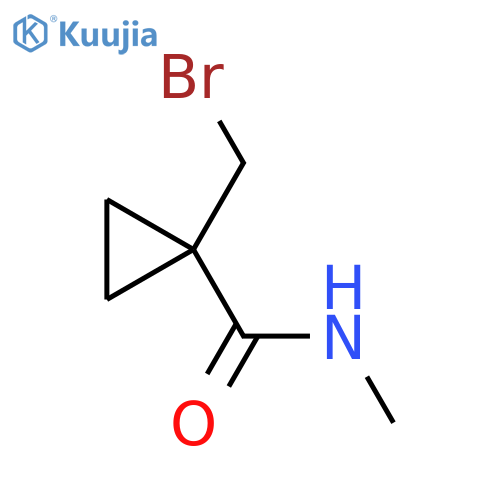 1-(Bromomethyl)-N-methylcyclopropanecarboxamide structure