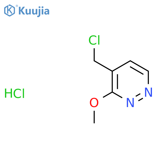 4-(Chloromethyl)-3-methoxypyridazine hydrochloride structure