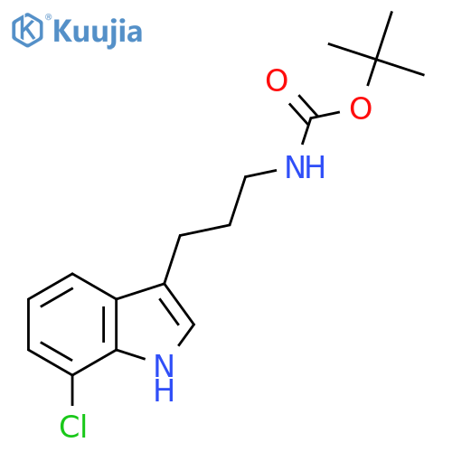 Tert-Butyl (3-(7-chloro-1H-indol-3-yl)propyl)carbamate structure