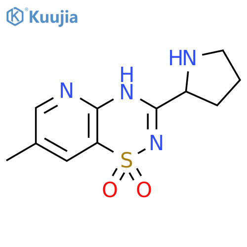 7-Methyl-3-(pyrrolidin-2-yl)-4H-pyrido[2,3-e][1,2,4]thiadiazine 1,1-dioxide structure