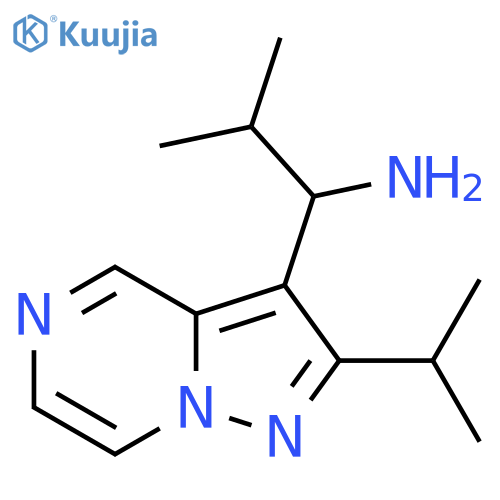 1-(2-Isopropylpyrazolo[1,5-a]pyrazin-3-yl)-2-methylpropan-1-amine structure