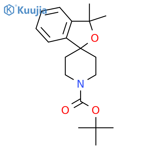 Tert-Butyl 3,3-dimethyl-3H-spiro[isobenzofuran-1,4'-piperidine]-1'-carboxylate structure