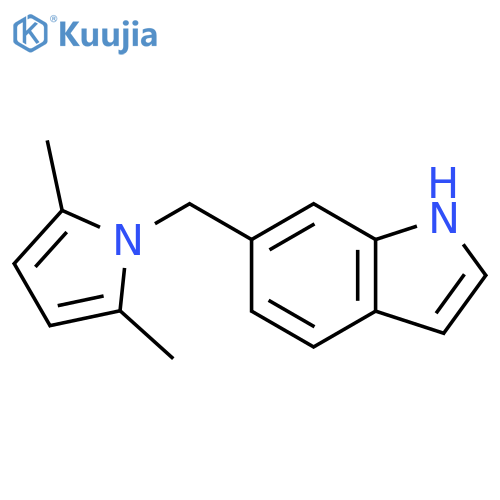 6-((2,5-Dimethyl-1h-pyrrol-1-yl)methyl)-1h-indole structure