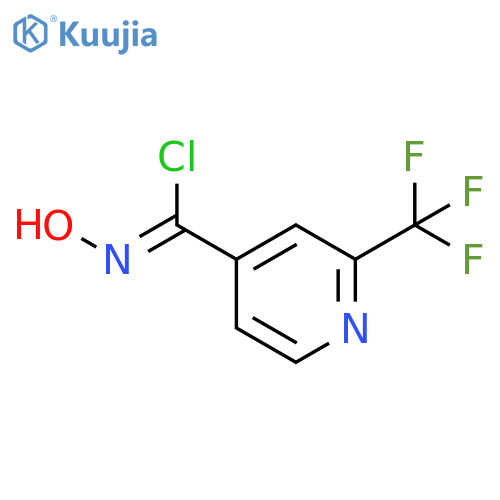 N-hydroxy-2-(trifluoromethyl)isonicotinimidoyl chloride structure
