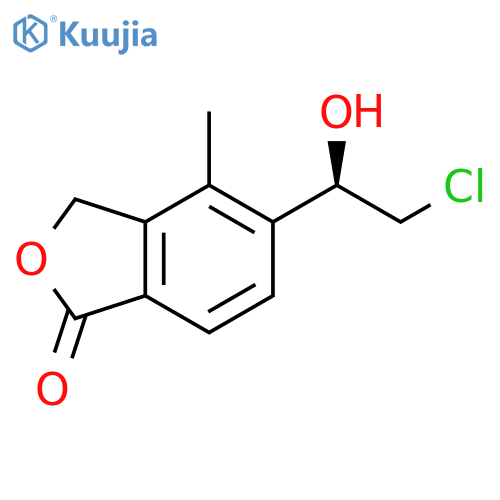 1(3H)-Isobenzofuranone, 5-[(1R)-2-chloro-1-hydroxyethyl]-4-methyl- structure