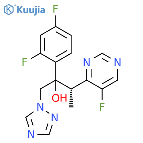 (3S)-2-(2,4-difluorophenyl)-3-(5-fluoropyrimidin-4-yl)-1-(1H-1,2,4-triazol-1-yl)butan-2-ol structure