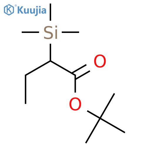 Butanoic acid, 2-(trimethylsilyl)-, 1,1-dimethylethyl ester structure