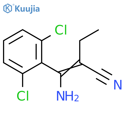 Butanenitrile, 2-[amino(2,6-dichlorophenyl)methylene]- structure
