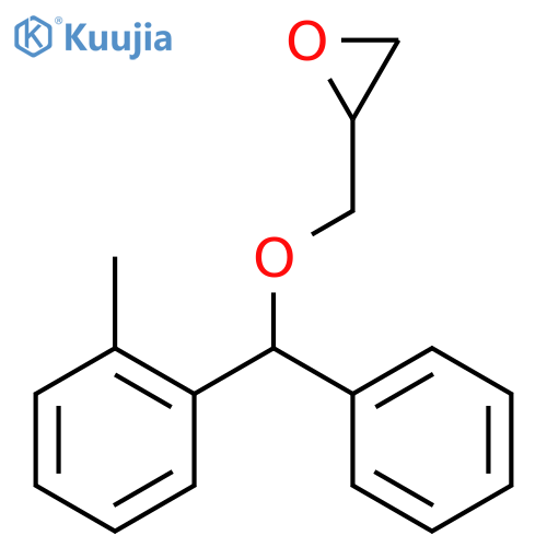 2-{(2-Methylphenyl)(phenyl)methoxymethyl}oxirane structure