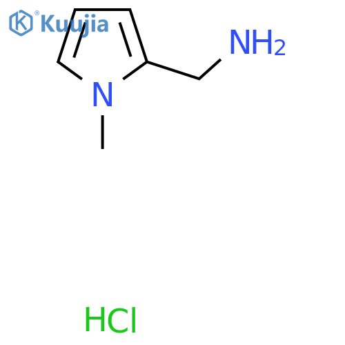 (1-Methyl-1H-pyrrol-2-yl)methanamine hydrochloride structure