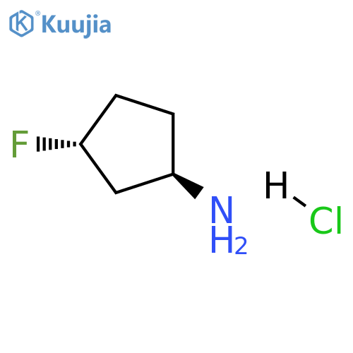 (1R,3R)-3-fluorocyclopentan-1-amine hydrochloride structure