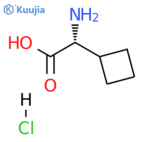 (R)-2-amino-2-cyclobutylacetic acid hydrochloride structure