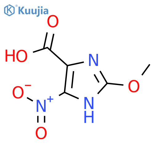 1H-Imidazole-4-carboxylicacid, 2-methoxy-5-nitro- structure