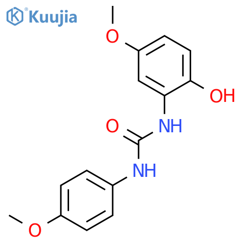 Urea, N-(2-hydroxy-5-methoxyphenyl)-N'-(4-methoxyphenyl)- structure